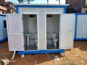 كرفانات حمامات متنقلة جاهزة للمواقع والحفلات، من أفضل أنواع الكرفانات في مصر