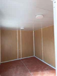 تشطيب كرفان من الداخل عزل حراري وأرضيات فينيل