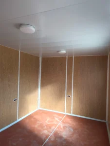 تشطيب كرفان من الداخل عزل حراري وأرضيات فينيل